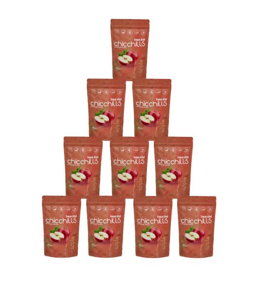 Chicchills Elma - Dondurularak Kurutulmuş Elma 20g x 10