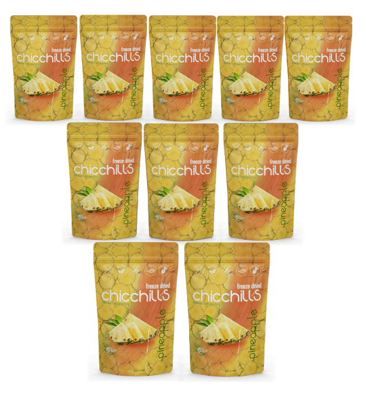 Chicchills Ananas - Dondurularak Kurutulmuş Ananas 20g x 10