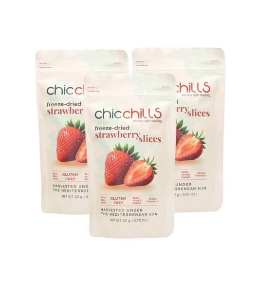 Chicchills Strawberry - Freeze Dried Strawberry 15g x 3