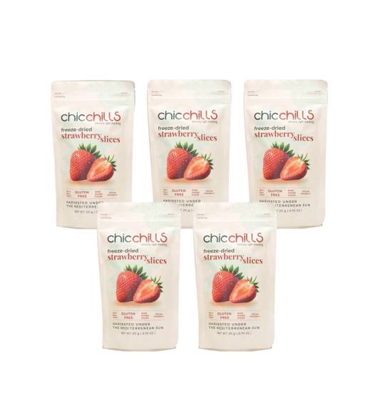 Chicchills Strawberry- Freeze Dried Strawberry 15g x 5