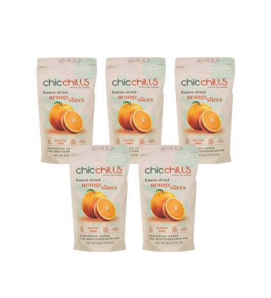 Chicchills Orange - Freeze Dried Orange 20g x 5