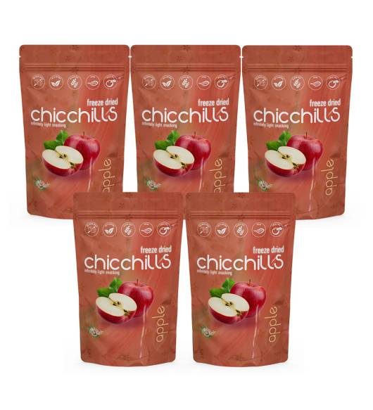 Chicchills Elma - Dondurularak Kurutulmuş Elma 20g x 5