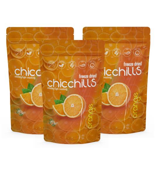 Chicchills Portakal - Dondurularak Kurutulmuş Portakal 20g x 3