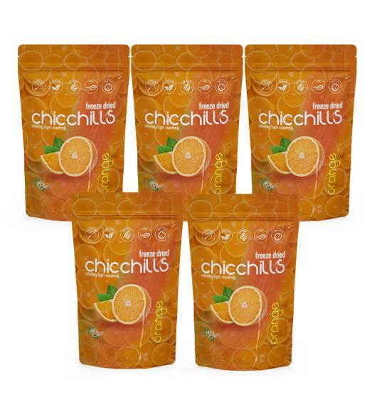 Chicchills Portakal - Dondurularak Kurutulmuş Portakal 20g x 5