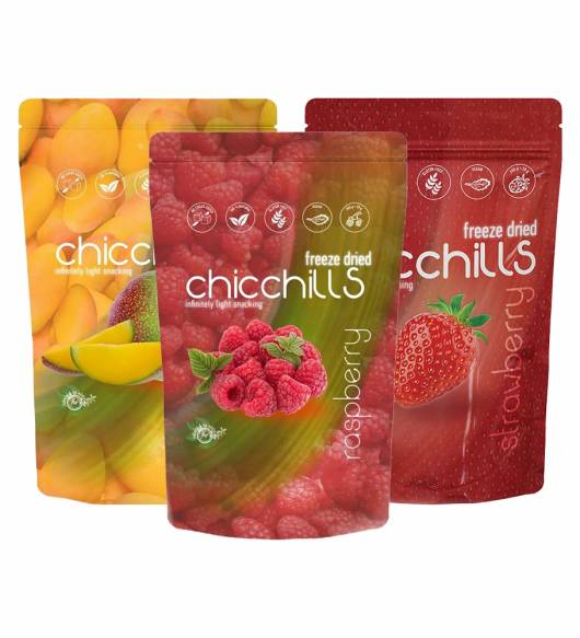 Chicchills Mix – Dondurularak Kurutulmuş - Mango Çilek Ahududu
